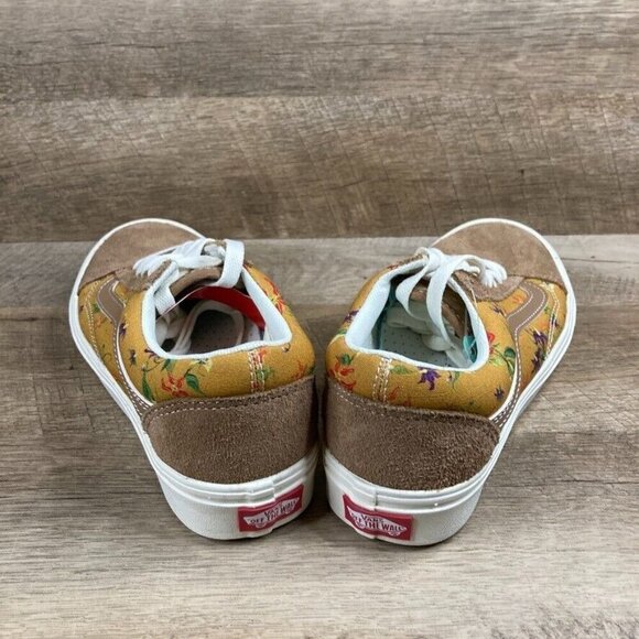VANS Comfycush Old Skool Fatal Floral Golden Brown Shoes Sneakers Womens 6 NEW - Picture 5 of 11